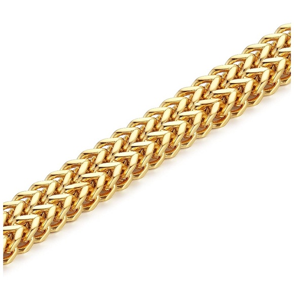 Stainless Steel 12MM Two-Strand Chain Bracelet - Picture 2 of 6